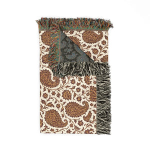 Archaic coverlet look of a DipaliZ boho jacquard blanket