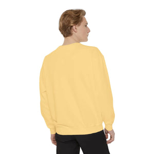 White DipaliZ crewneck with a goose and leaf wreath