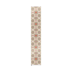 Wrapping Paper Roll — Boho Floral Medallion Gift Wrap (Retro Teal, Mustard & Coral)