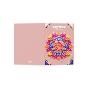 Personalized, Diwali Greeting Card — Happy Diwali Mandala Festival of Lights (Pack of 1/10/30/50)