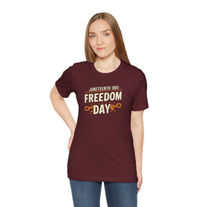 Juneteenth, Freedom Day, Unisex Jersey Short Sleeve Tee