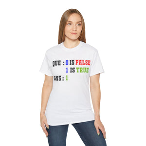 Programming true false, Unisex Ultra Cotton Tee