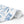 Winter Blue Feather Wrapping Paper Roll — Elegant Feather & Pinecone Gift Wrap