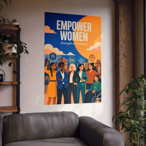 Empower Women Matte Poster — Strength in Solidarity Feminist Wall Art