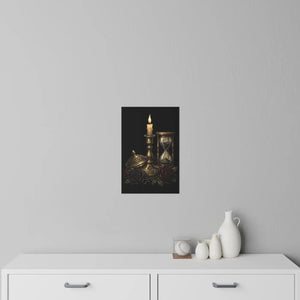 12 by 18 inch DipaliZ hourglass wall decal for a mantelpiece wall