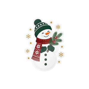 Snowman christmas kiss-cut vinyl decal - home decor decals