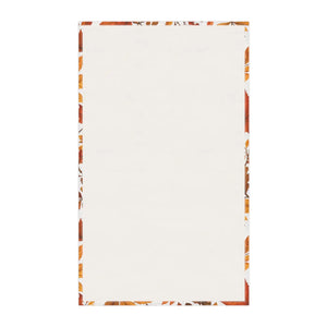 Hem and edge of the DipaliZ 18 by 30 inch printed tea towel