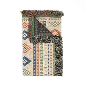 Boho Aztec woven blanket by DipaliZ, printed to order