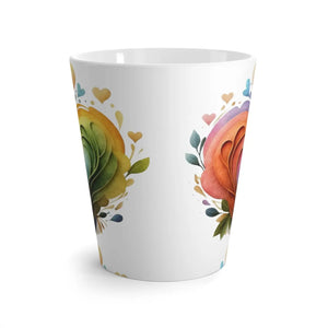 Charming Hearts Latte Mug 12oz White Ceramic - Dipaliz - Mugs