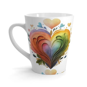 Mug - Latte with Hearts - Charming Coffee Cup - Dipaliz 12oz