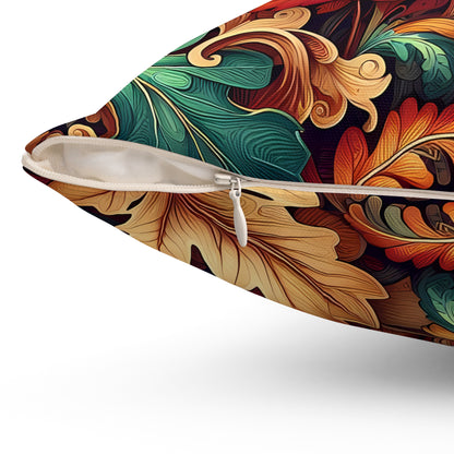 Autumn leaves, Spun Polyester Square Pillow