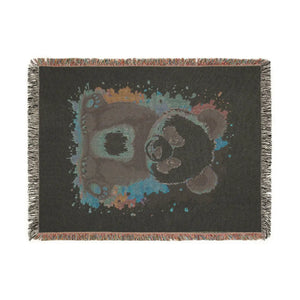 Panda Woven Blanket — Cute Cartoon Panda Throw for Kids & Nursery