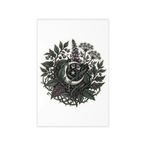 DipaliZ crescent moon decal shown at 24 by 36 inches in portrait