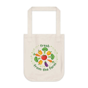 Tote bag, ’fresh from the farm’ organic canvas market - bags
