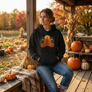 Halloween pumpkin trio hoodie - hoodies