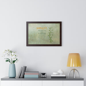 Namaste, Framed Horizontal Poster