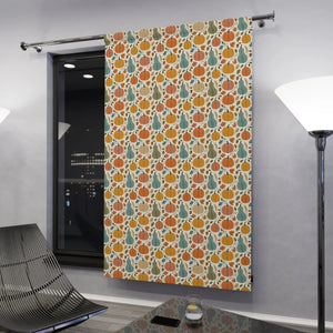 4 inch rod pocket on a DipaliZ autumn blackout window curtain