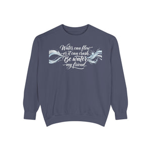 “Water Can Flow” Inspirational Ocean Wave Sweatshirt