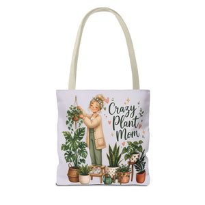 Crazy Plant Mom Tote Bag — Plant Lover Canvas Tote
