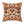 Geometric Afrohemian Tribal Throw Pillow — Rust & Mustard Aztec Pattern