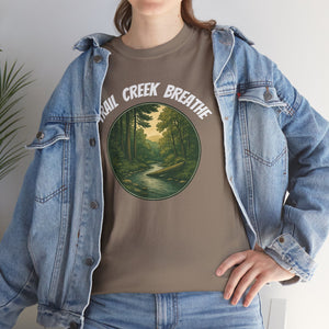 A creek in the woods, Unisex Heavy Cotton Tee