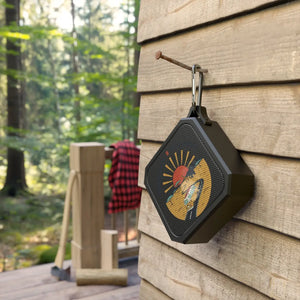 Outdoor bluetooth speaker – retro sunset adventure design - speakers