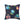 Cute Neon Raccoon Pattern Square Pillow — Colorful Cartoon Accent Cushion
