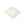 A square cream-colored notepad with a delicate floral wreath border in soft blue and gold, featuring a small gold crescent moon near the bottom left corner, shown on a clean white background.