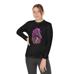 A Pink Horse, Youth Long Sleeve Competitor Tee