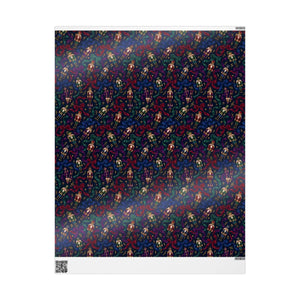 Festive holiday pattern wrapping paper