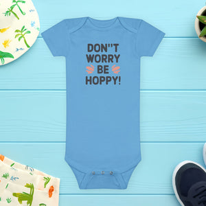 Don't worry, Be Hoppy, Baby Short Sleeve Onesie®