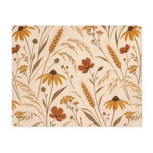 Rustic wildflower wheat placemat - placemats