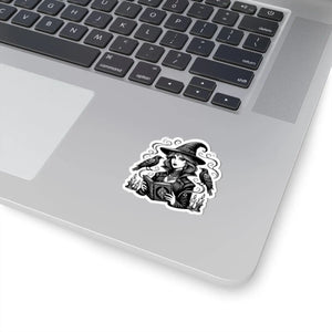 DipaliZ witchy decal on 100% durable vinyl for laptops and notebooks