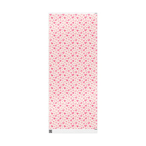 Pink heart wrapping paper roll – romantic valentine’s gift wrap