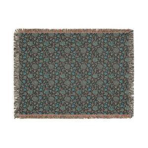 Floral Vintage Woven Blanket