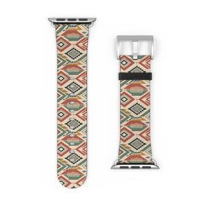 Southwestern Pattern Watch Band — Geometric Aztec Print for Apple Watch