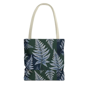Fern Pattern Tote Bag — Botanical All-Over Print Canvas Tote