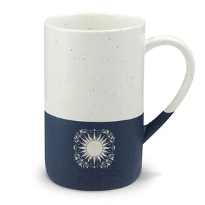 Celestial sunburst ceramic mug - mugs