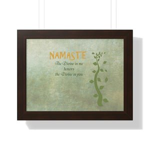 Namaste, Framed Horizontal Poster