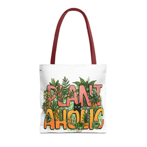 Plantaholic Tote Bag — Cute 'Plant Aholic' Eco Shopper for Plant Lovers