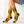 Witches Graphic Socks — Yellow Sublimation Crew Socks with “Girls will be girls” Design