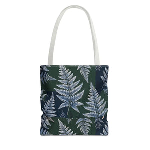 Fern Pattern Tote Bag — Botanical All-Over Print Canvas Tote