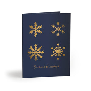 Personalized Season's Greetings Card Set — 8/16/24 Matte Greeting Cards with Envelopes
