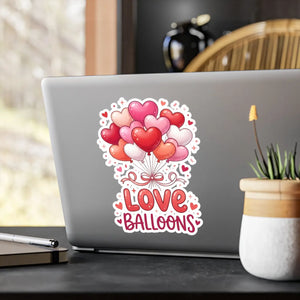 DipaliZ Love Balloons Kiss-cut Vinyl Decals Satin Finish