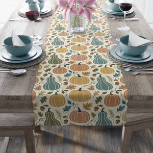 Gourd motif close-up from the DipaliZ fall table runner design