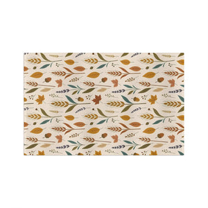 Sprig and leaf detail from the DipaliZ autumn tea towel design