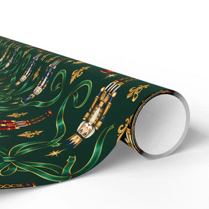 Luxury christmas wrapping paper – emerald green holiday gift wrap