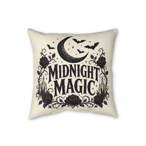 Bats crossing the moon at three scales on the DipaliZ Midnight Magic cushion