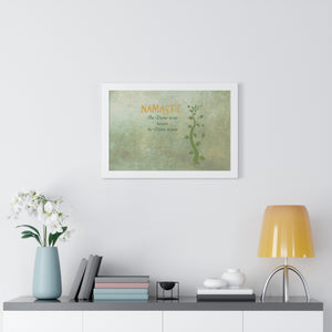 Namaste, Framed Horizontal Poster