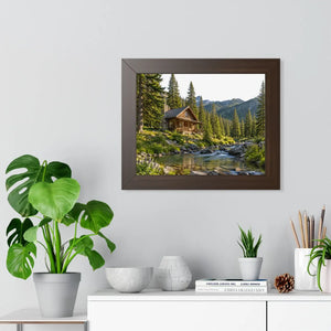 Dipaliz stream flowing framed poster museum paper - prints